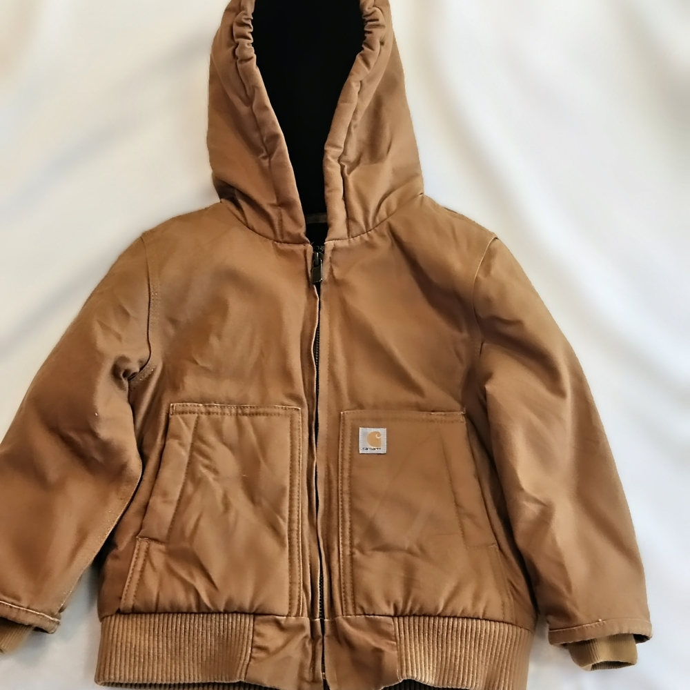 Carhartt Brown Kids Jacket with Hood